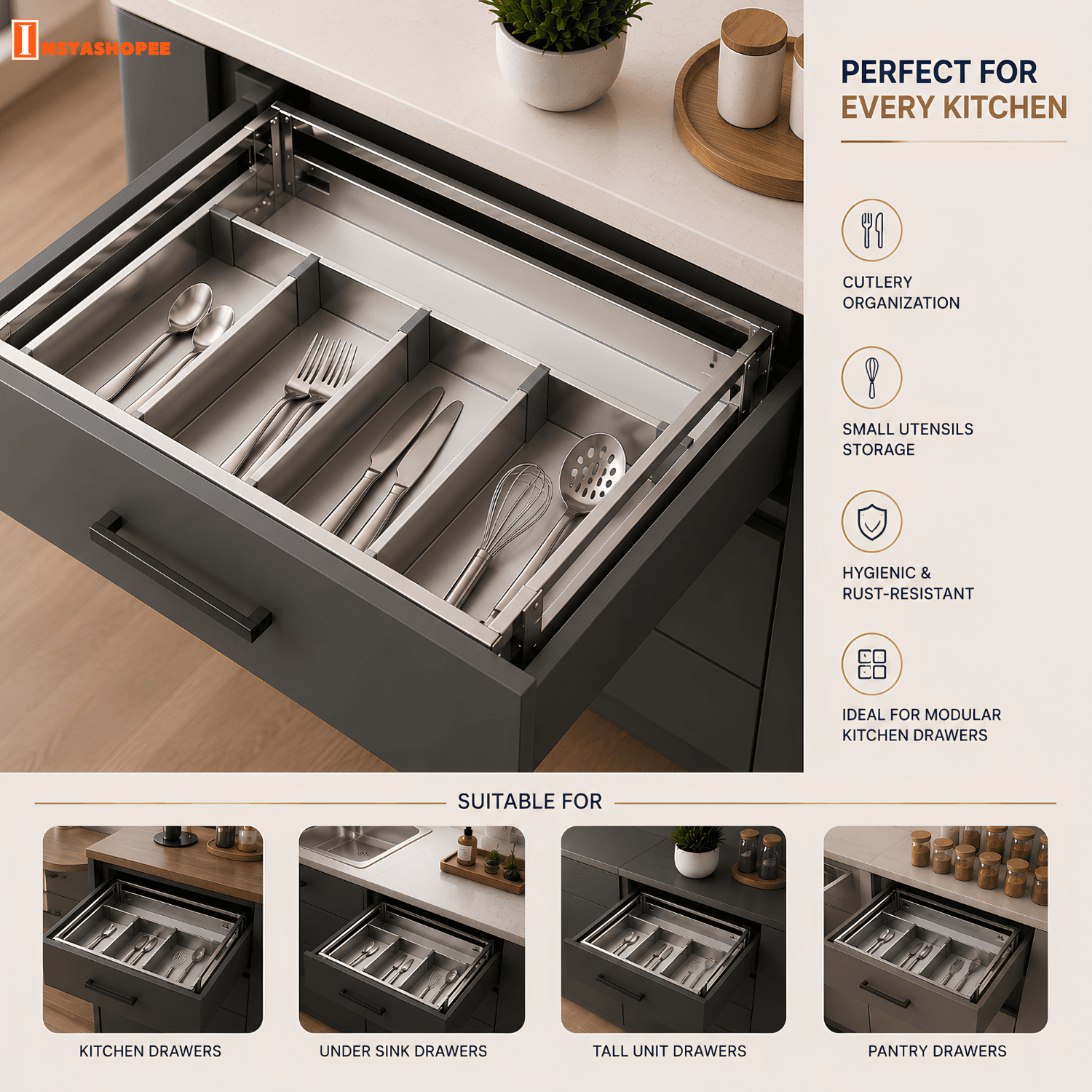 Stelocasa ACP Cutlery Basket - Image 4