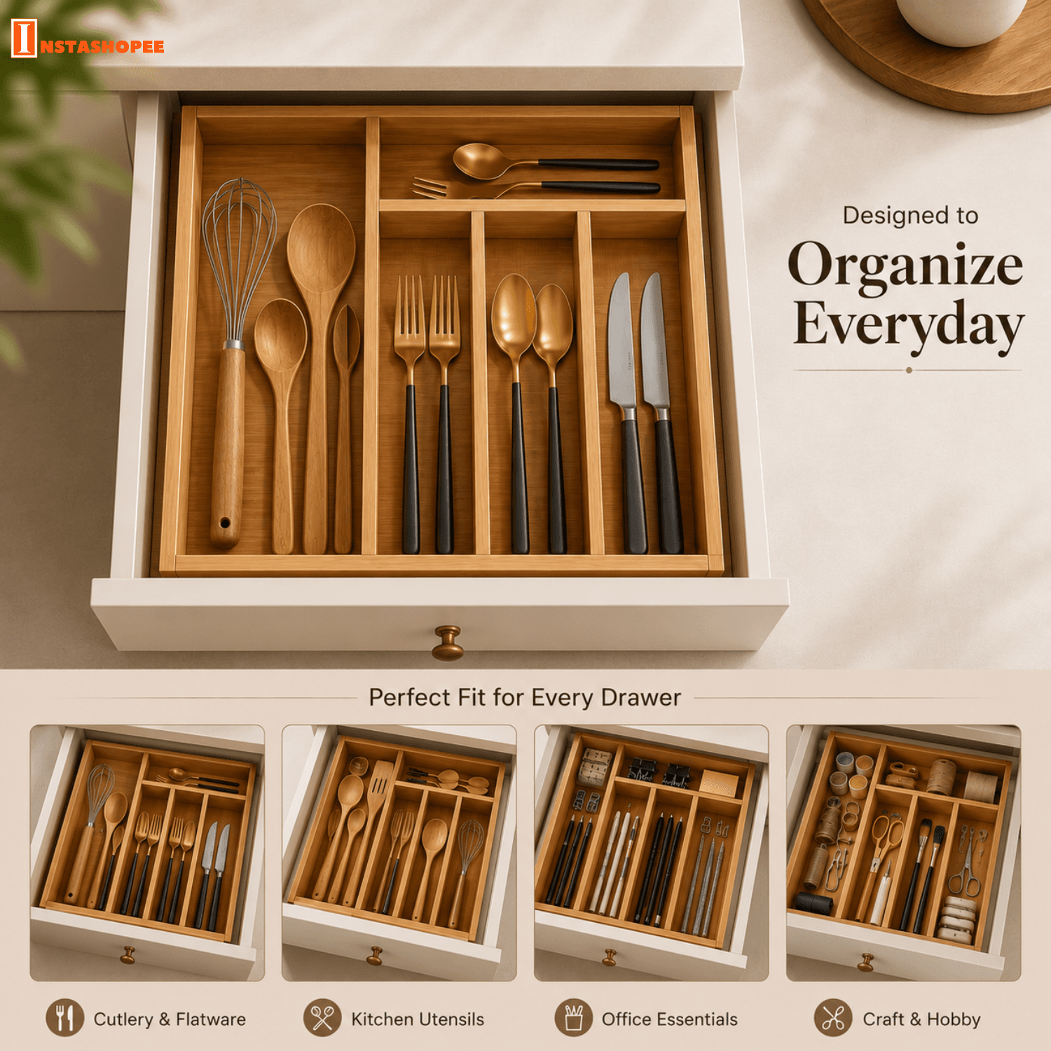 Stelocasa Wooden Cutlery Insert - Image 4